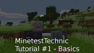 Minetest Technic tutorial #1 - Basics [German]