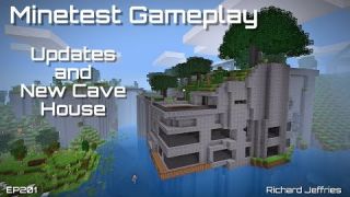 Minetest Gameplay EP201 Updates and New Cave House