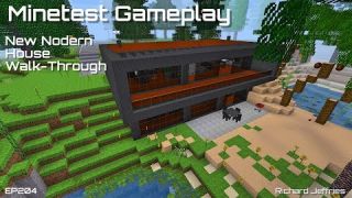 Minetest Gameplay EP204 Completed Modern House Walk-Through